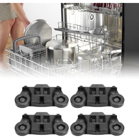 Untere Stützrollen für Geschirrspüler – 4 Stück W10195416V/PS11722152/AP5983730 – Robustes ABS