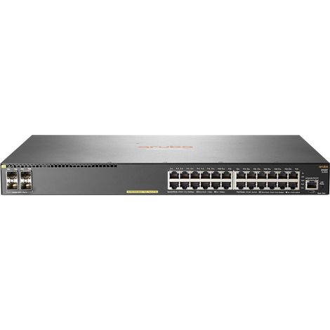 Aruba 2930F 24G PoE+ 4SFP+ Géré L3 Gigabit Ethernet (10/100/1000) Connexion Ethernet, supportant l'alimentation via ce port (PoE) 1U Gris