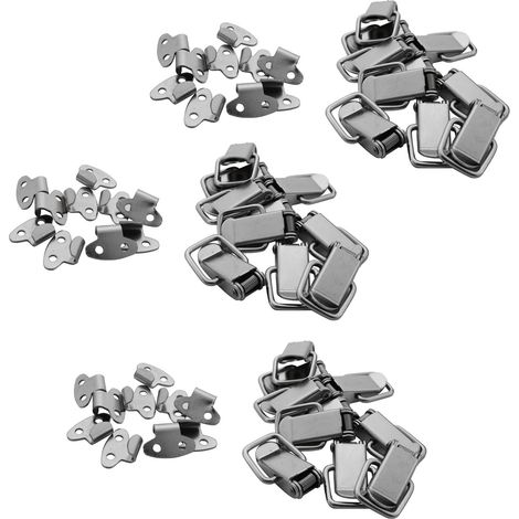 30Pcs Cabinet Ressort Charge Fer Droit Boucle Bascule Loquet 45mm Longueur (1/5)