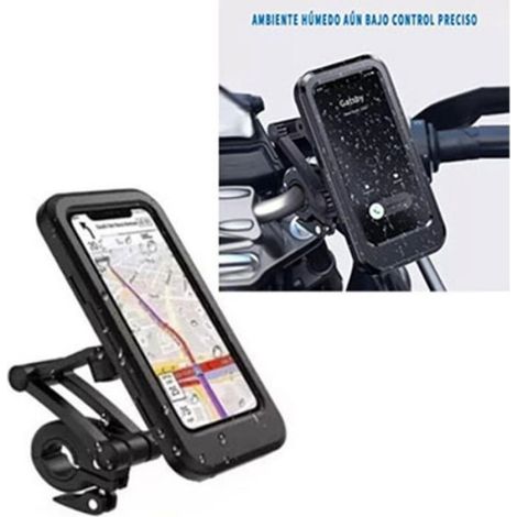 Support téléphone moto étanche - Rotation 360 degrés Écran tactile haute sensibilité - Moto et cyclomoteur (1/5)