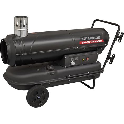 Sealey ABI600 Space Warmer Indirect Kerosene/Diesel Heater with Wheels 68,000Btu/hr (1/4)