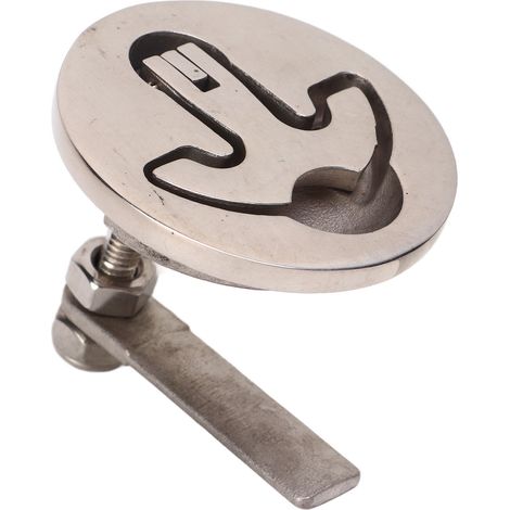 Loquet à came pour bateau, 61x57mm, en acier inoxydable 316, matériel de Yacht argenté. (1/4)