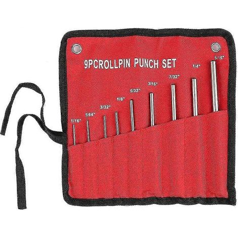 Jeu de 9 poinçons professionnels en acier durable, outil à main pour l'ingénierie mécanique (1/3)