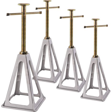 Alu Anhänger Stützen Anhängerstützen Abstellstützen Stützfuß Set 4-tlg. 4000 kg (1/4)