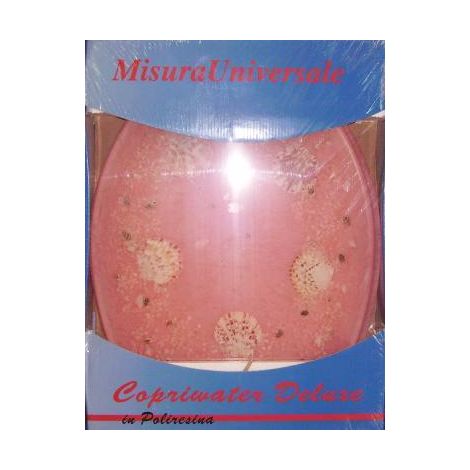 COPRIWATER COPRI WATER COPRI VASO VASO WC UNIVERSALE RESINA BAGNO ROSA PINK (1/2)