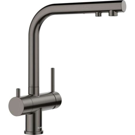 Blanco Fontas II - Spültischarmatur mit Filterfunktion, dunkler Stahl 527736