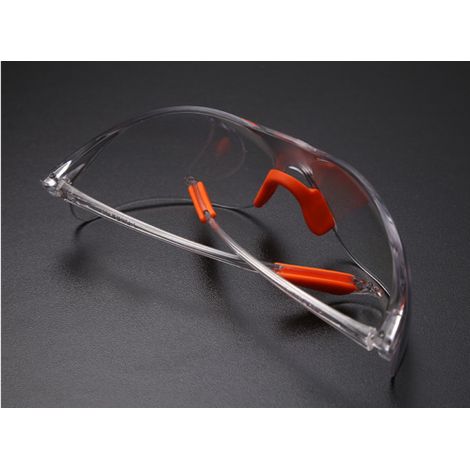 Lunettes De Protection - Verres Clairs Anti-buée Et Anti-rayures - Conception Enveloppante Avec Protections Latérales - Pour Laboratoire Et Chantier - Par 12 (1/5)