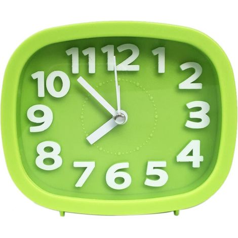 MINKUROW Orologio Da Tavolo Sveglia Analogica Da Comodino Alimentata A Batteria In Plastica Senza Ticchettio Articoli Per La Casa Verde (1/5)
