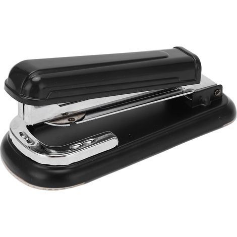 Stapler 360 Degrees Totatable Nonslip Pad Ergonomic Design Effort Saving 20 Sheet Capacity 100 Staple Desk StaplerBlack (1/5)