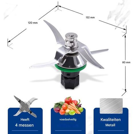 Reemplazo de cuchillas mezcladoras, Vorwerk Thermomix, Compatible cuchillas TM5 TM6, Thermomix, Compatible procesador alimentos Vorwerk TM5 (1/5)