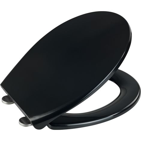 Wenko Modello Duroplast WC Copriwater Elegante Nero (1/5)