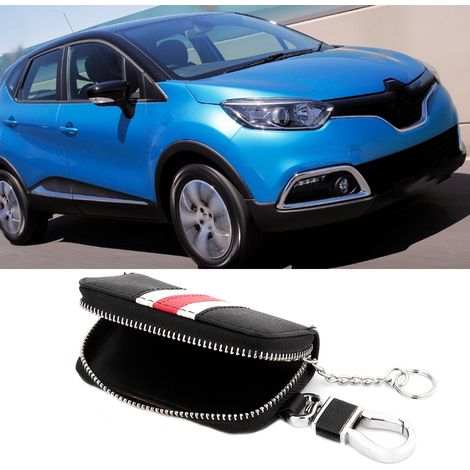 Étui en toile universelle pour clé de voiture, housse de télécommande auto, porte-clés pratique, accessoire véhicule (1/5)