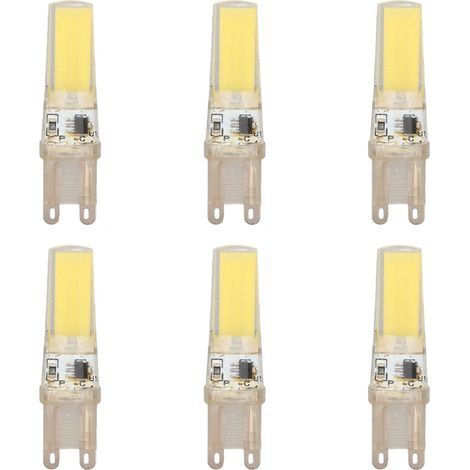 Lot de 6 Ampoules LED G9 Dimmables Professionnelles COB 220V pour Lampes Murales et de Table (1/5)