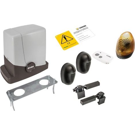 KIT AUTOMAZIONE CANCELLO ELVOX EK14 ACTO 24V CANCELLO SCORREVOLE vimar 400KG