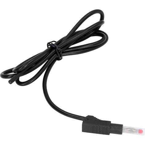 Bananenstecker-Prüfleitung 4 mm, Messingteile, PE-Gehäuse, 32 A, 1000 V, Set für elektrische Prüfungen, Schwarz (1/5)