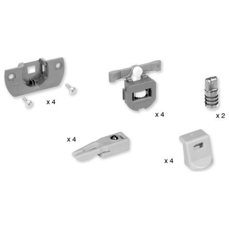 Eku CLIPO-15. Juego de carros para 2 puertas -