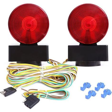 American-style magnetic bulb towing light kit, LED lights, waterproof and rear-facing (1/5)