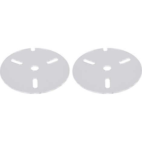 Lot de 2 couvercles anti-saut pour aquarium, avec trou, en acrylique rond de 3 mm d'épaisseur, pour reptiles et tortues. (1/5)