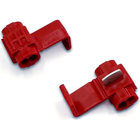 100 cosses rapides rouges, connecteurs électriques, 18-14 (1,5-2,5 mm) (1/5)