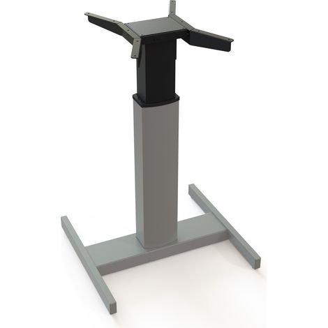 STIER Elektrisch Höhenverstellbares Gestell, für 80x80 cm Tischplatte, Höhenverstellbarkeit von 66-118 cm, praktisch für kleine, flexible Arbeitsbereiche, robust und benutzerfreundlich (1/4)