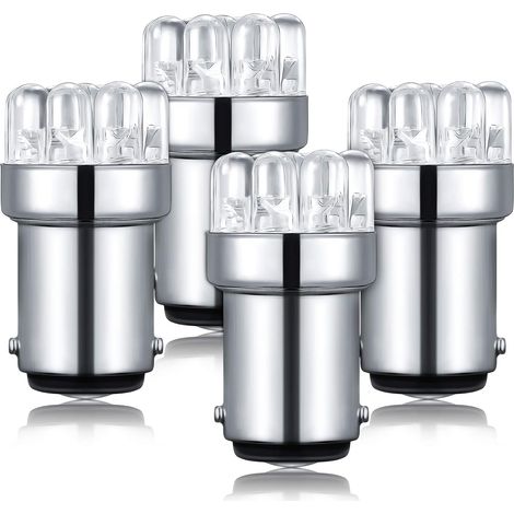 4er-Pack LED-90-Glühbirne 1004 Marine-LED-Ersatzbirne BA15D für Bootsnavigationslichter, Ankerlichter, Hecklichter, 12 V Gleichstrom (1/5)
