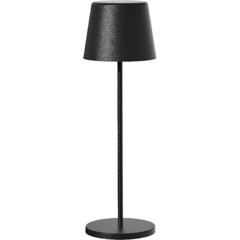 KELLY Kabellose LED-Tischleuchte, Schwarzes Metall, 38 cm hoch (1/5)