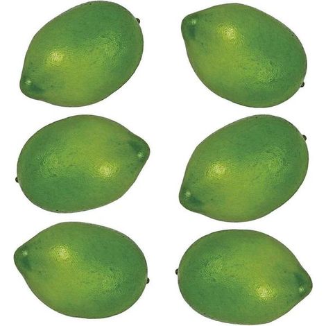 Citrons artificiels réalistes en mousse décorative pour la maison, la cuisine et la décoration de fêtes (9 citrons verts) (1/5)