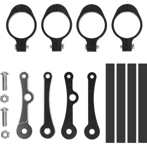 Support de Montage de Phare, Pince de Phare de Fourche Réglable en Aluminium pour Moto (1/5)