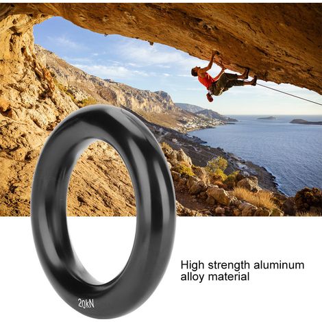 Anneau de jonction en aluminium 12mm 20KN pour via ferrata et escalade