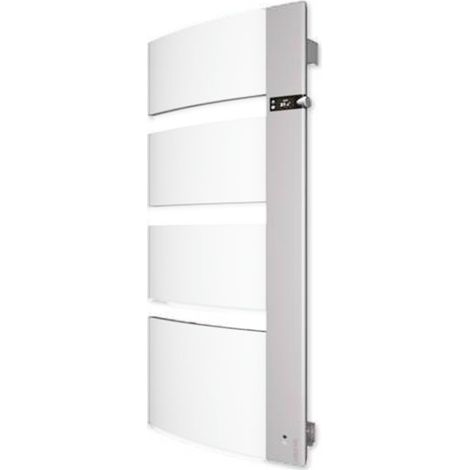Atlantic – Radiateur sèche-serviettes mixte 1750W – Mât droit – Blanc/gris – Pour salles de bain – SKU 814118 (1/4)
