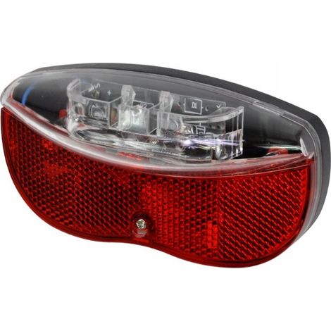 Luz LED 2K para bicicleta con reflector para portaequipajes R6
