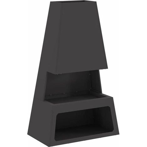 Braises noires 60 x 35 x 100 cm Acier (1/5)