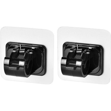 Paquete de 10 ganchos,6x6 cm,Ganchos para barra de cortina,Clips para barra de cortina,Soportes autoadhesivos,Clips sin taladrar (1/5)