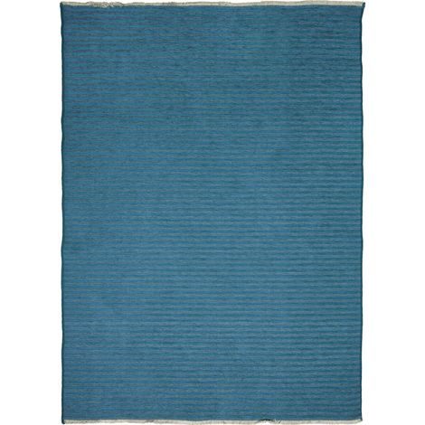 MODERN TAPISSERIE - Tapis réversible bleu pétrole 160x230 (1/5)