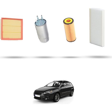 Kit tagliando 4 filtri compatibile con Fiat Croma II 2.4 JTD 147kw dal 2005 (1/5)