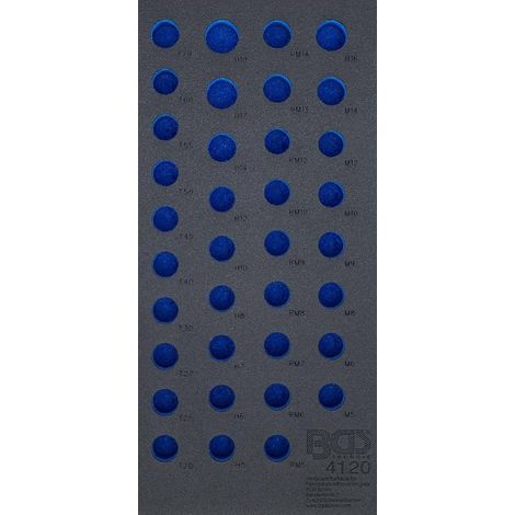 Insert de Servante d Atelier 1/3 Vide - 19,3 x 40,8 x 3,7 cm - Compatible Servante 4120 - Organisation et Gain de P - D-Work