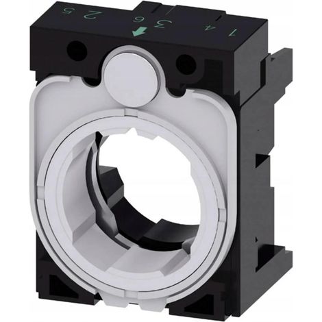 Soporte módulos eléctricos Siemens plástico gris 30 mm x 40 mm