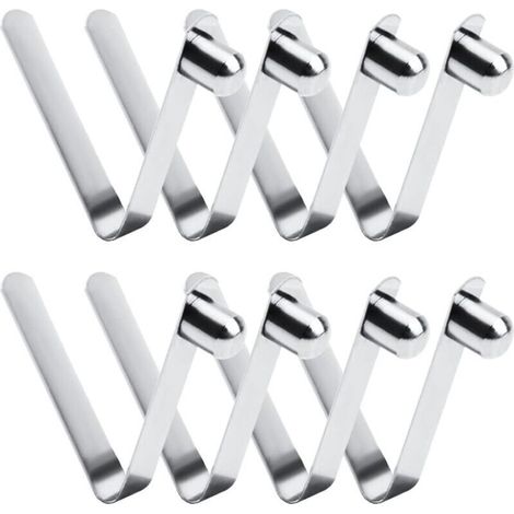 8pcs pinces à ressort. pinces à ressort pour kayak de 8 mm. à ressort à bouton-poussoir en acier inoxydable pour mât de tente à pagaie de camping (1/4)