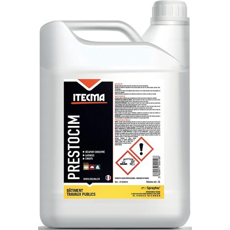 Décapant ciment Prestocim bidon de 5 litres - ITW SPRAYTEC ITECMA
