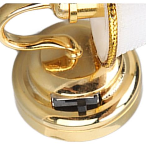 Miniatur-Wandlampe aus Metall, Mini-LED-Wandleuchte mit warmem Licht für Puppenhäuser im Maßstab 1:12 (1/5)