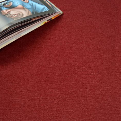 Moquette velours - Loft - Rouge - Echantillon 15 x 20 cm (1/3)