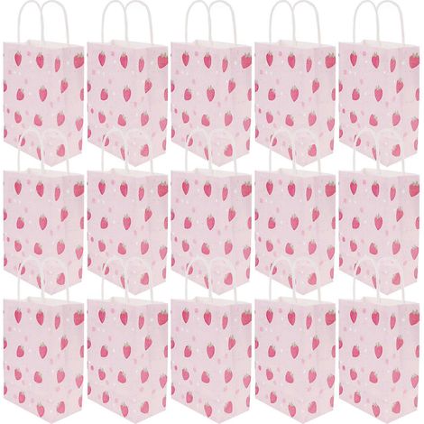 16 Stück Partytüten aus Papier mit Henkeln, Geschenktüten für Feiertage und Feste zum Geburtstag-21.00X15.00X8.00CM-Multi (1/4)