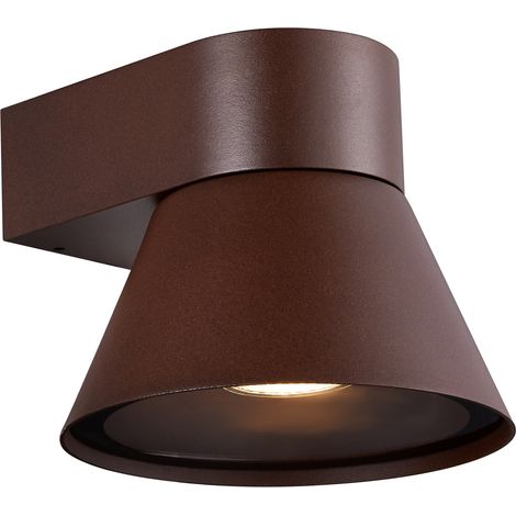 Nordlux – Applique murale KYKLOP aluminium rouille – H.13.4 – IP54 – GU10 – Éclairage décoratif orienté vers le bas – Pour espaces extérieurs (1/4)