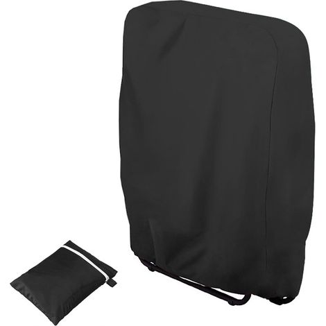 B71×H110cm (schwarz) Schutzhülle für faltbare Sonnenliegen, Garten