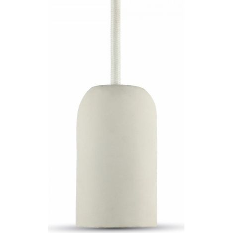 TrAdE Shop Traesio - Lampadario Portalampada Pendente Lampada A Sospensione Colore Bianco Vt-7668 -
