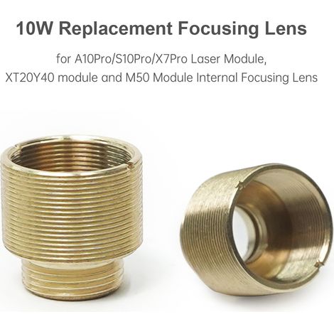 Lentille de mise au point de remplacement, 2 pièces, pour Module Laser A10Pro/S10Pro/X7Pro/M50 XT20Y40 interne (1/4)
