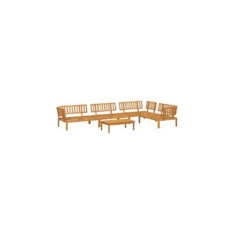 Salon palette de jardin 5 pcs bois d'acacia massif (1/5)