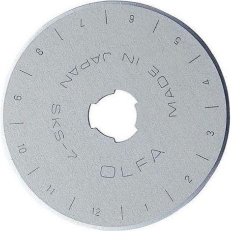 OLFA RB-45-1 CUCHILLA CIRCULAR 45 MM COLOR PLATEADO - ESPESOR 0,3 MM CONTENIDO 10 uds