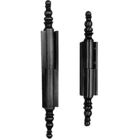 Charnière à vases (paire) BROS N°5 acier noir 40 mm goupille 10 mm