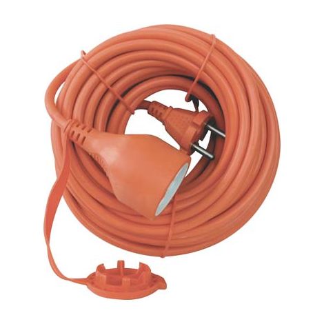 PROLUNGA LINEARE GARDEN ELECTRALINE  ARANCIO 2P+T 16A SCHUKO n°XMMQ 2X15 MT 20